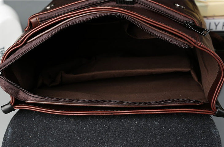 Harry Structured Backpack | Flap Top Two-Tone Backpack