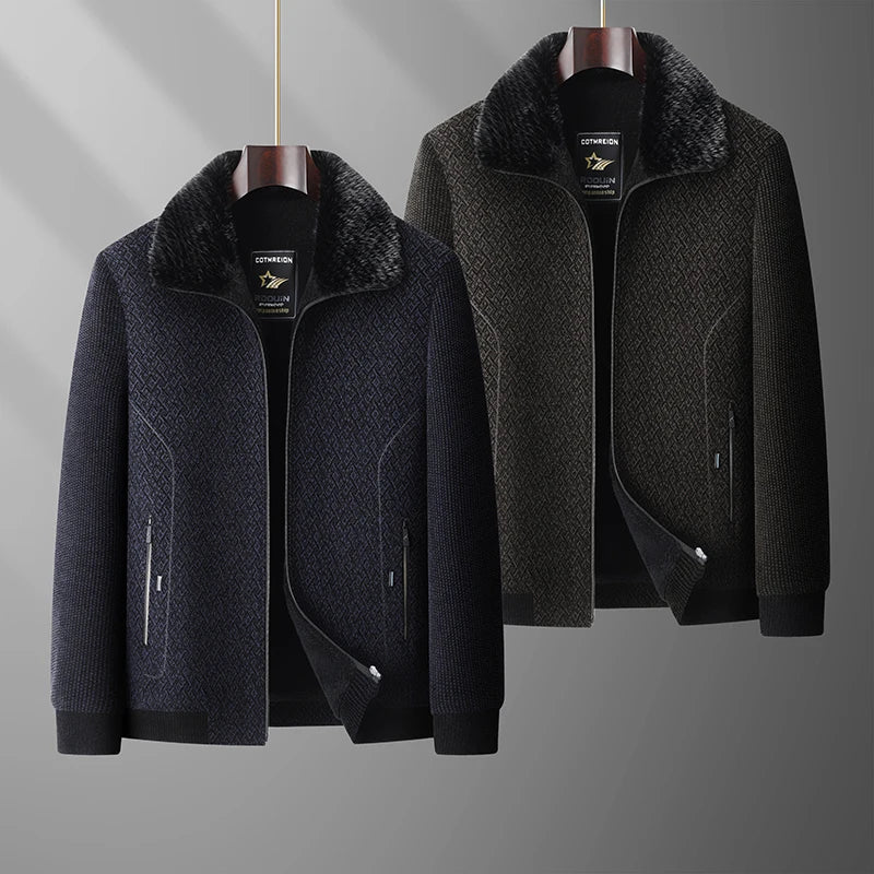 Fur-lined Collar Jacket