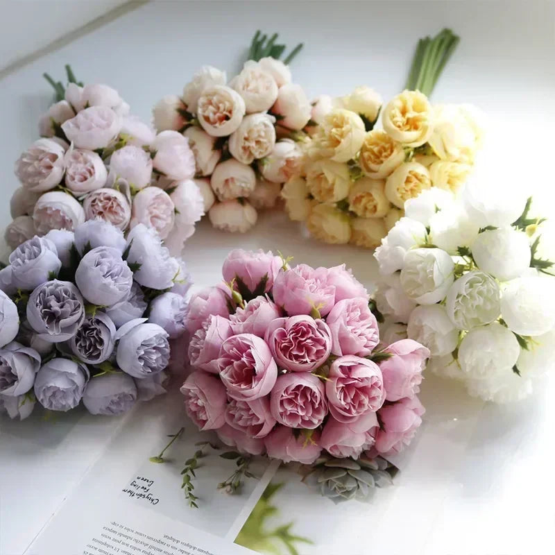 Classic Silk Peony Bouquet