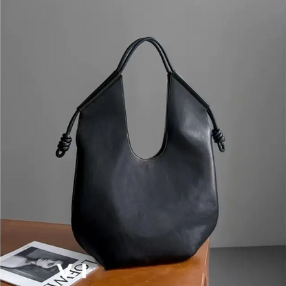 Rosie Slouchy Tote Bag | Knotted Detail Top Handle Tote Bag