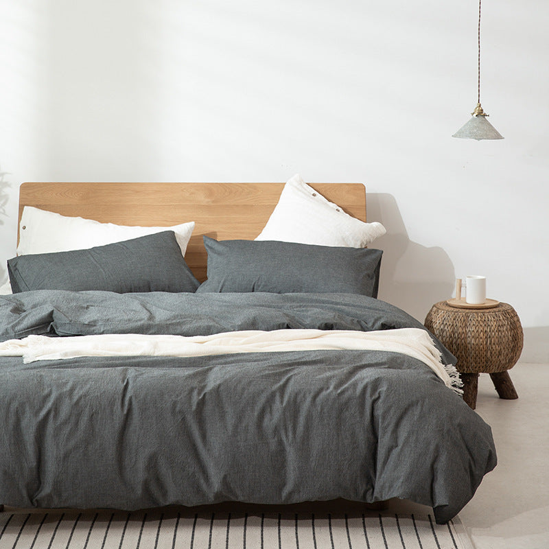 Japanese Style Cotton Duvet Cover Set