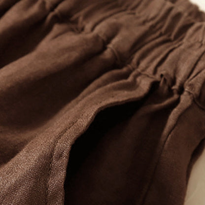 Relaxed Drawstring Shorts with Elegant Lace-Trimmed Hem