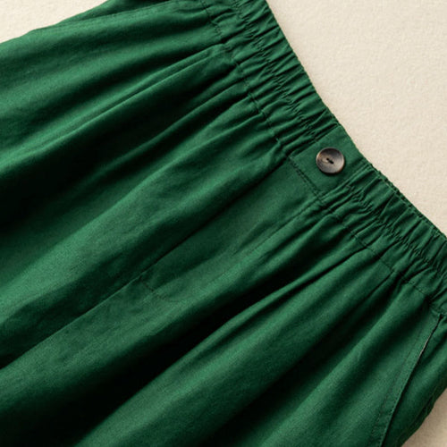 Relaxed Wide-Leg Knee-Length Shorts with Pleated Front