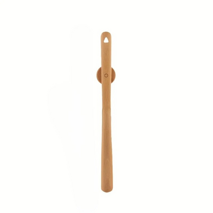 Wooden Shoehorn With Magnetic Wall Mount