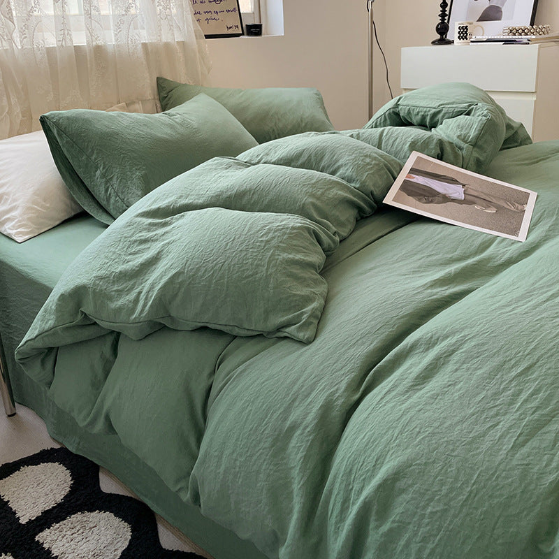 Minimalist Washed Cotton Bedding Set