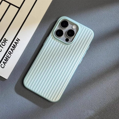 Minimalist Metallic Phone Case With Ribbed Texture