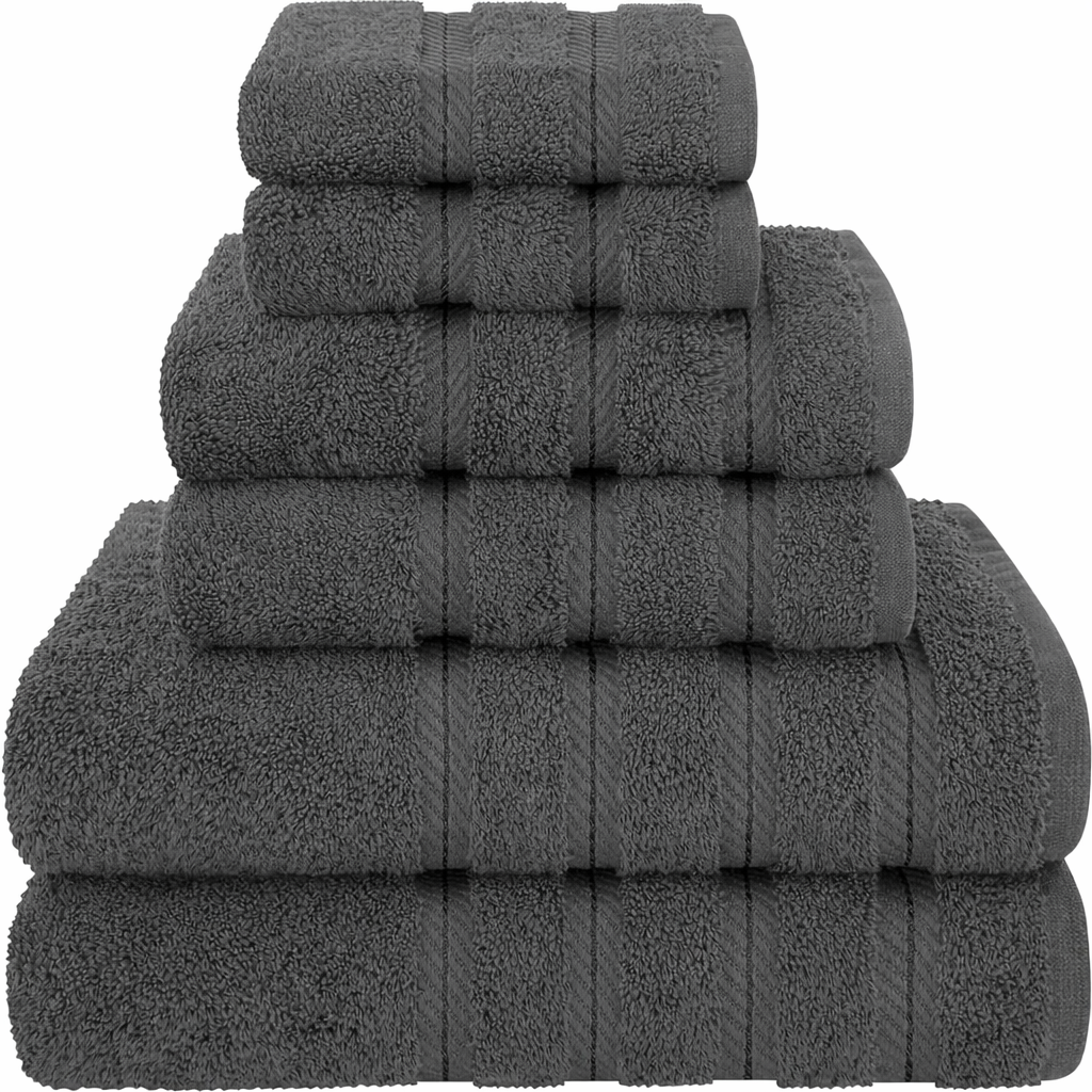 6-Piece Bath Towel Set – Soft & Highly Absorbent