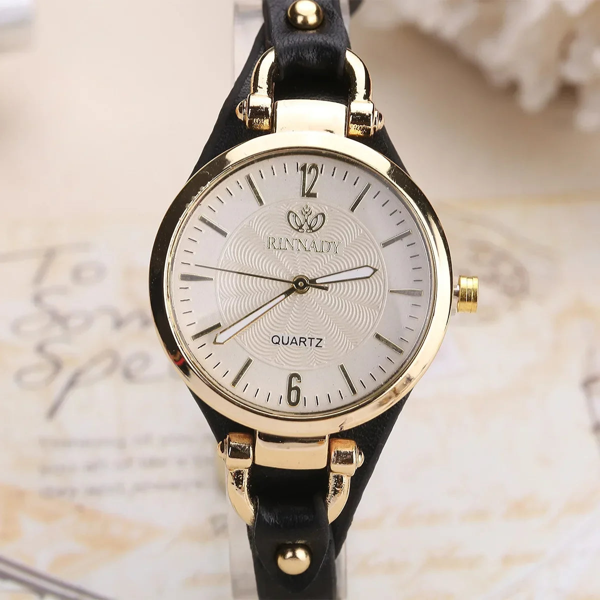 Isla Adjustable Fit Wristwatch | Geometric Round Dial Wristwatch