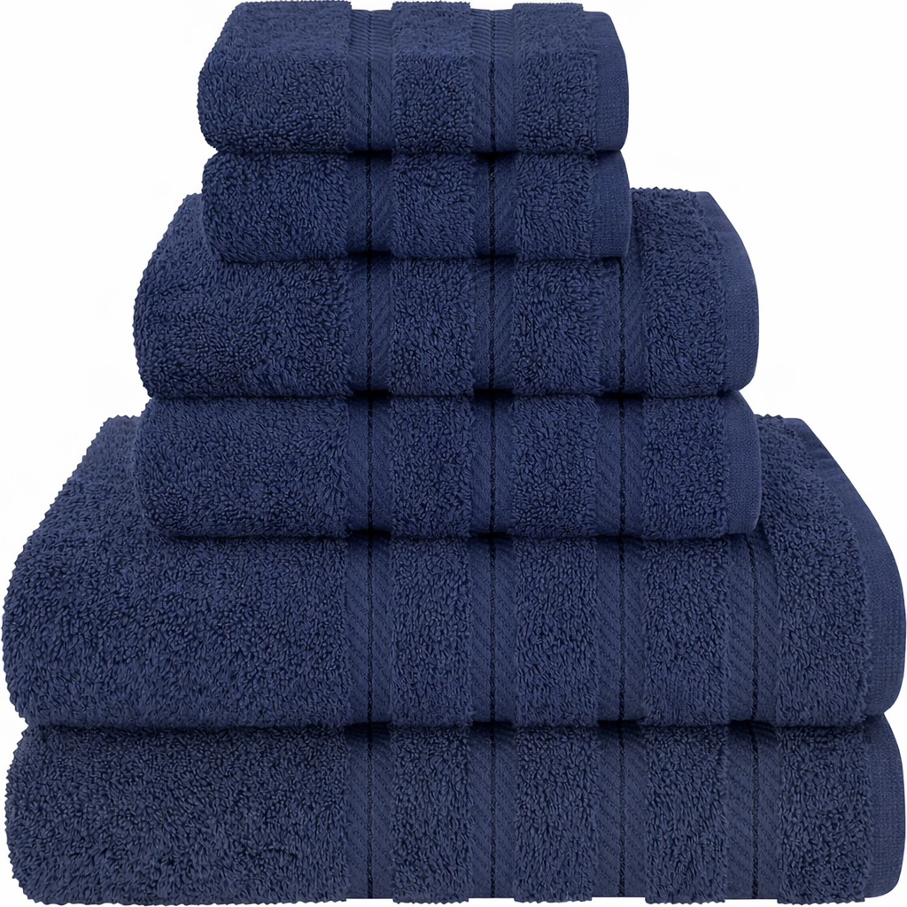 6-Piece Bath Towel Set – Soft & Highly Absorbent