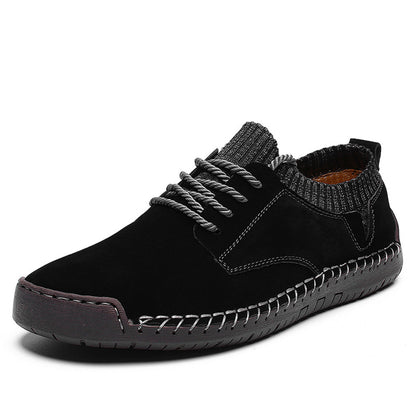 Oliver Comfort Fit Low-Top Moc-Toe Shoes | Lace-Up Solid Moc-Toe Shoes