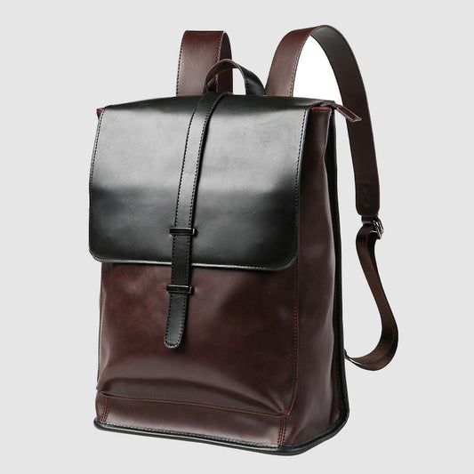Harry Structured Backpack | Flap Top Two-Tone Backpack