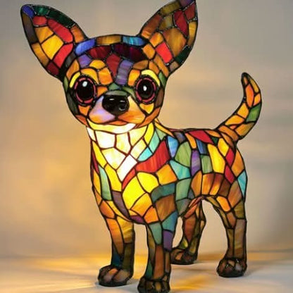 Art Deco Stained Glass Table Lamp