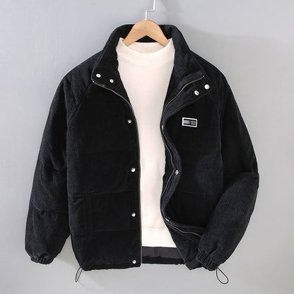 Sebastian Relaxed Fit Puffer Jacket | Quilted Stand Collar Jacket