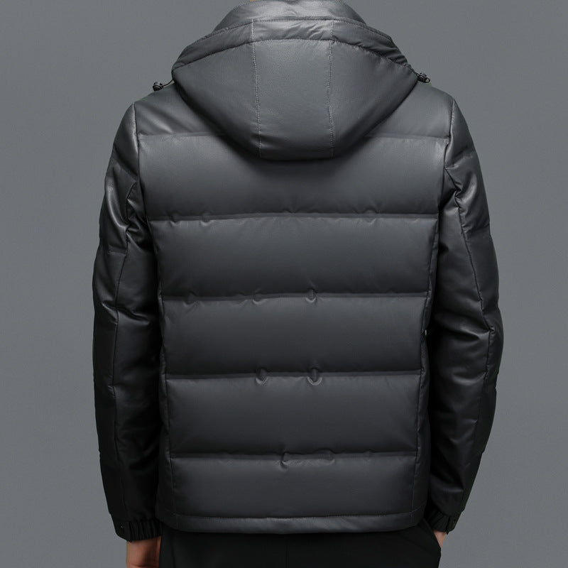 Samuel Quilted Puffer Jacket | Hooded Solid Zipper Puffer Jacket