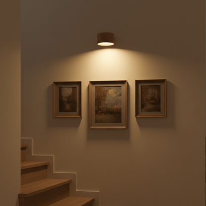 Scandinavian Wall Lamp With Natural Wood Finish