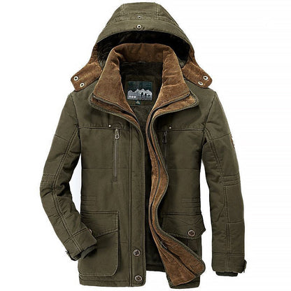 Oliver Hooded Parka | Relaxed Fit Padded Hip-Length Parka