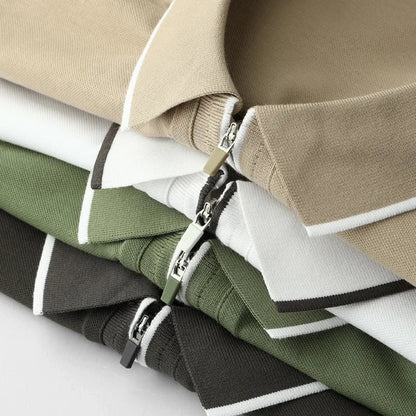 Meza Zip-Up Polo