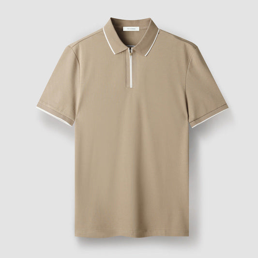 Meza Zip-Up Polo