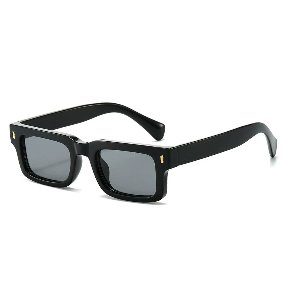 Zuniga Block-Frame Sunglasses – Retro Square Shape – Bold Thick Frames VIP