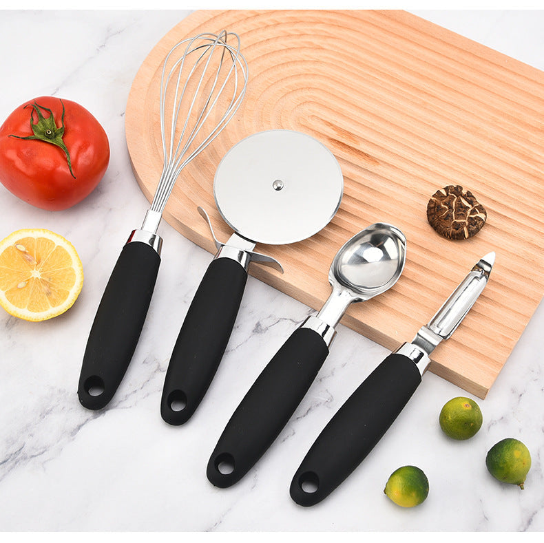 Modern Copper Utensil Set with Ergonomic Handles