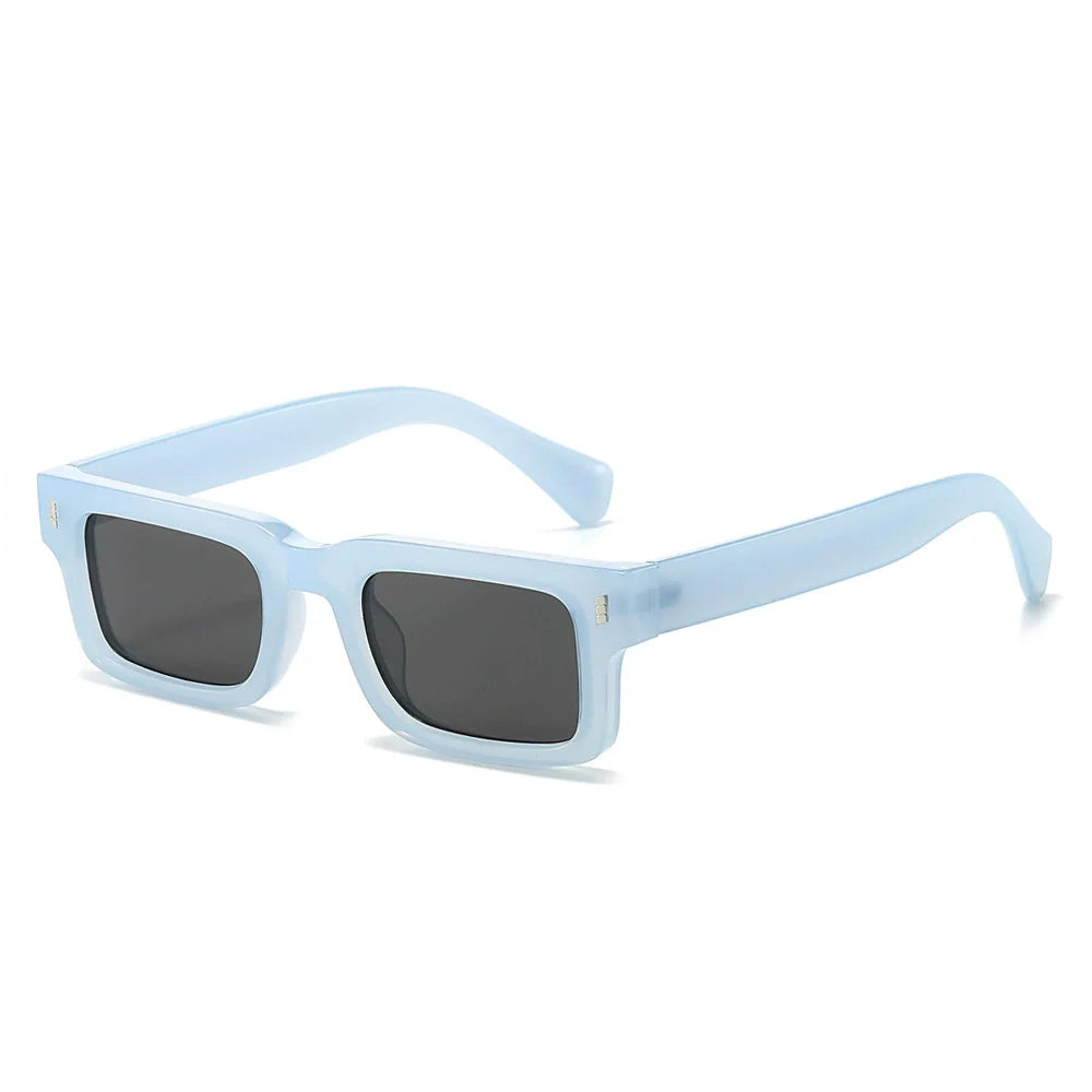 Zuniga Block-Frame Sunglasses – Retro Square Shape – Bold Thick Frames VIP