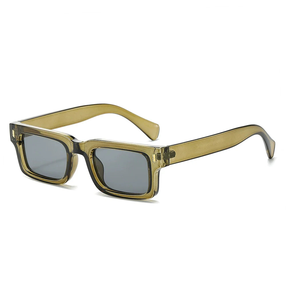 Zuniga Block-Frame Sunglasses – Retro Square Shape – Bold Thick Frames VIP