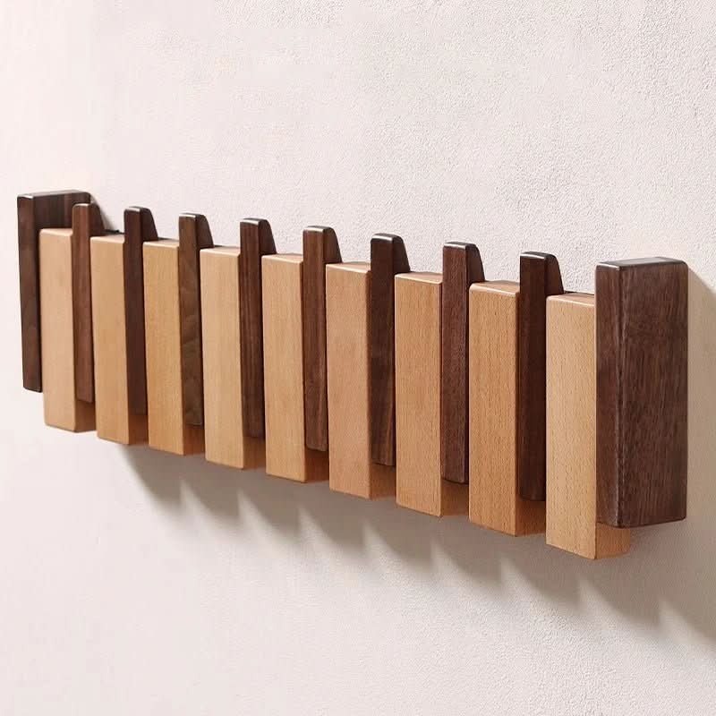 Wooden Piano Wall Hook With Multiple Pegs VIP