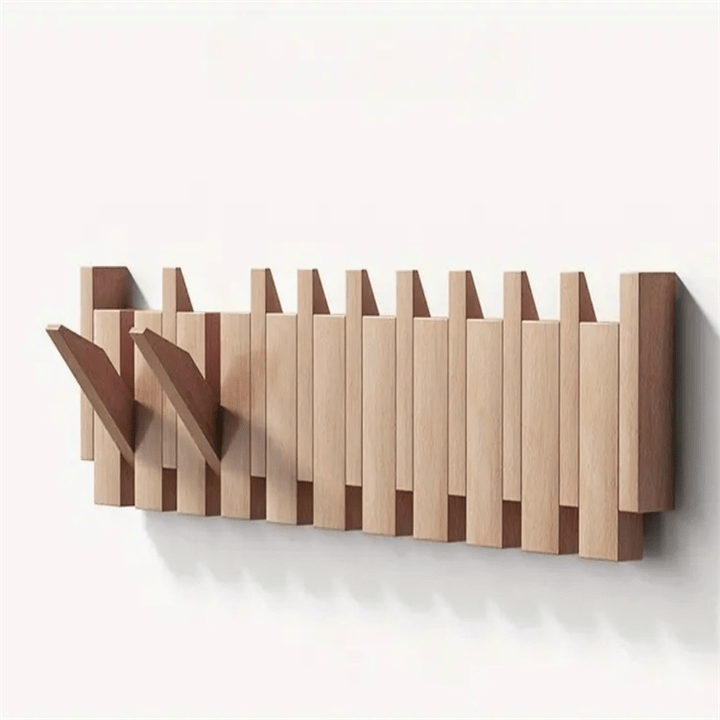 Wooden Piano Wall Hook With Multiple Pegs VIP