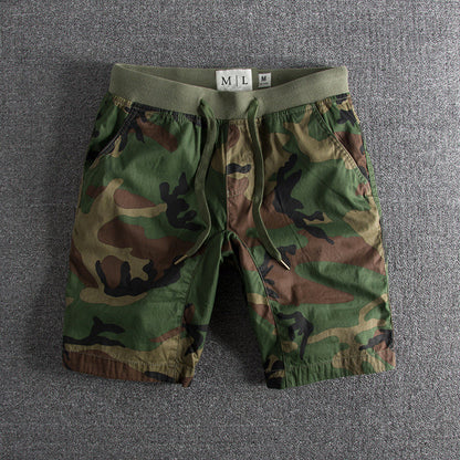 Roberto Russo Relaxed Knee-Length Cotton Shorts with Drawstring Waist