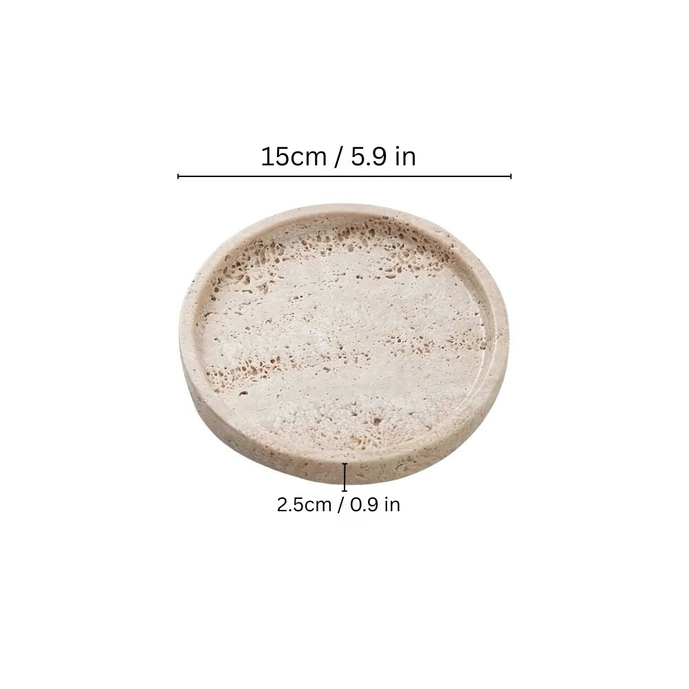 Travertine Stone Tray With Smooth Surface