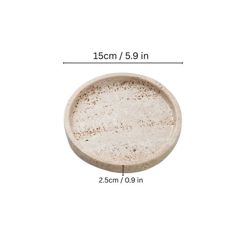 Travertine Stone Tray With Smooth Surface