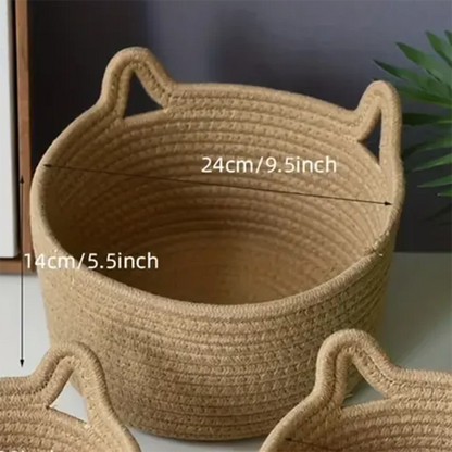 Purrfect Cat Desk Organizer | Adorable Cat-Ear Desktop Storage
