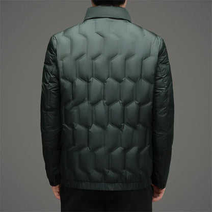 Jack Quilted Stand Collar Puffer Jacket | Zip Up Hip-Length Puffer Jacket