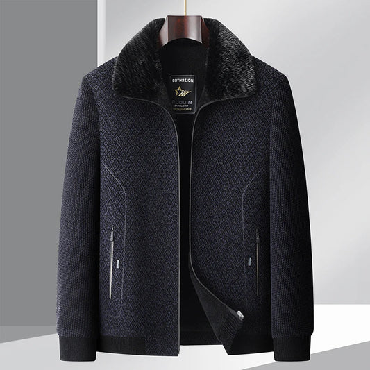 Fur-lined Collar Jacket