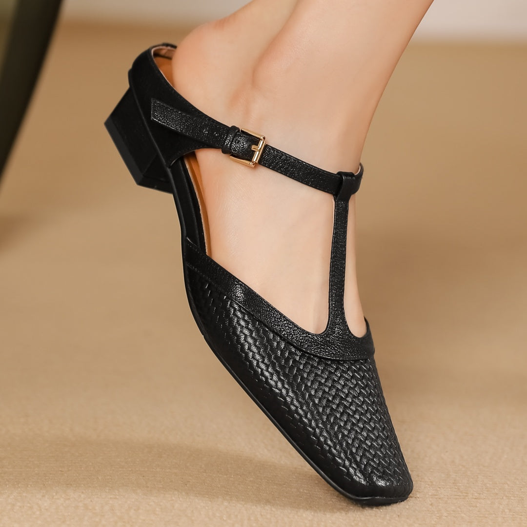 Isabella Leather Mules