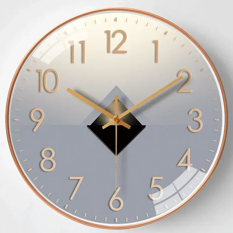 Modern Acrylic Mirror and Plastic Wall Clock
