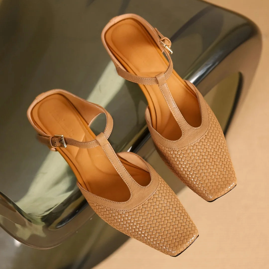 Isabella Leather Mules