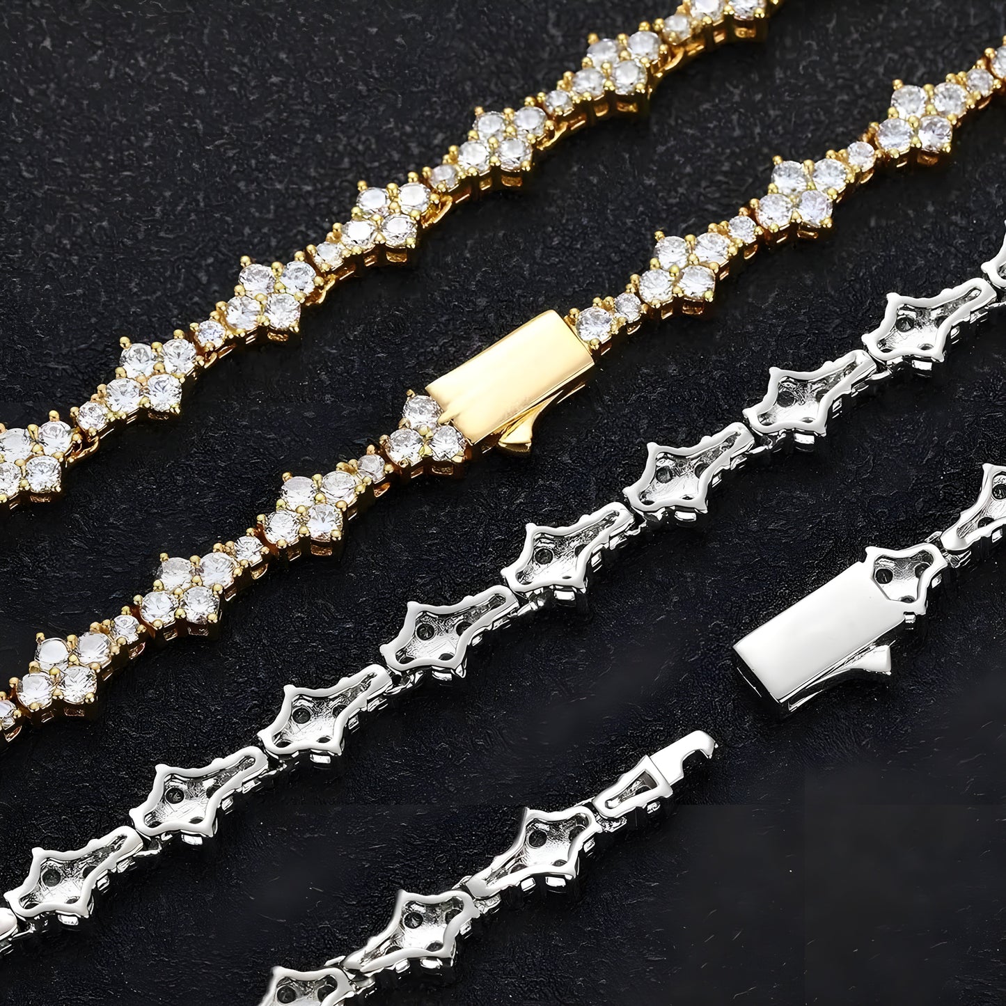 Diamond Petal Bracelet