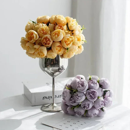 Classic Silk Peony Bouquet