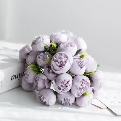 Classic Silk Peony Bouquet