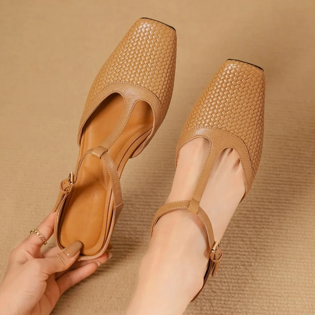 Isabella Leather Mules
