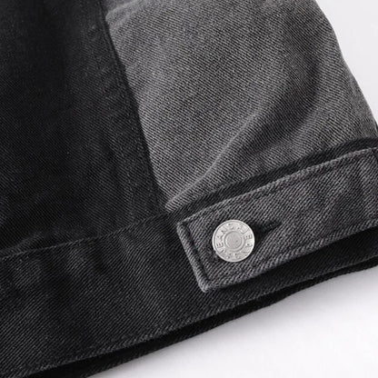 Denim Split-Panel Jacket