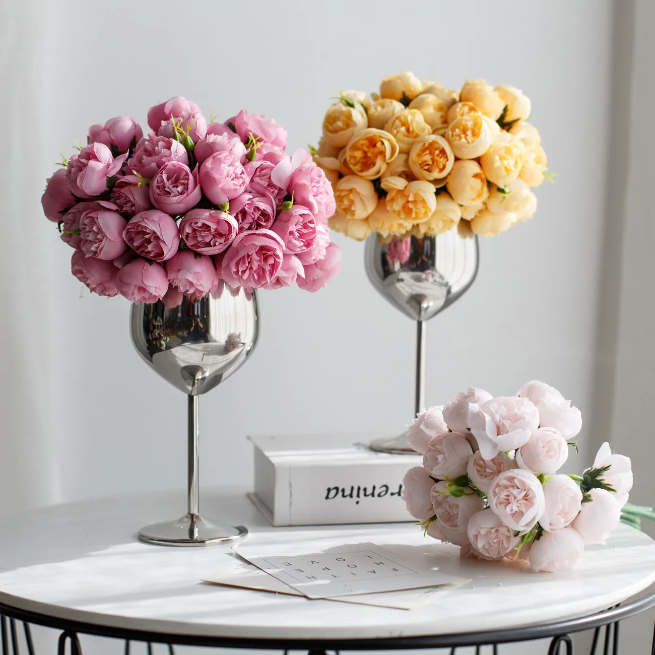 Classic Silk Peony Bouquet
