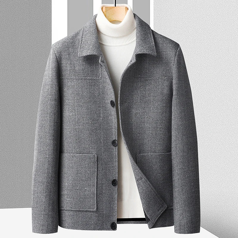 Marc Herringbone Short Coat