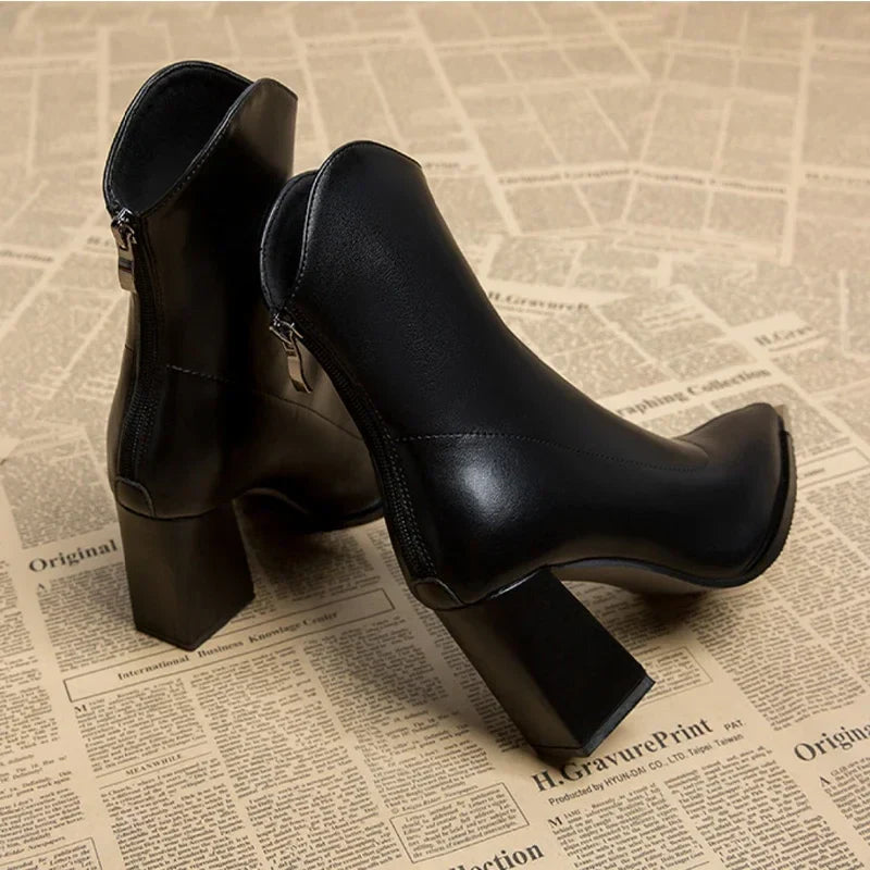 Chrome Tip Chelsea Leather Boot