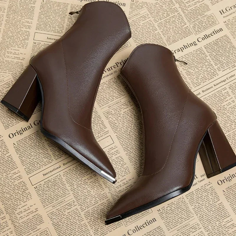 Chrome Tip Chelsea Leather Boot