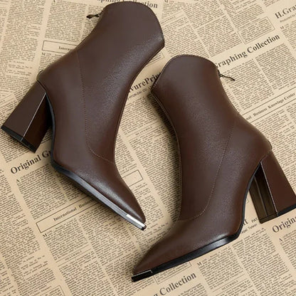 Chrome Tip Chelsea Leather Boot