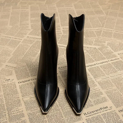 Chrome Tip Chelsea Leather Boot