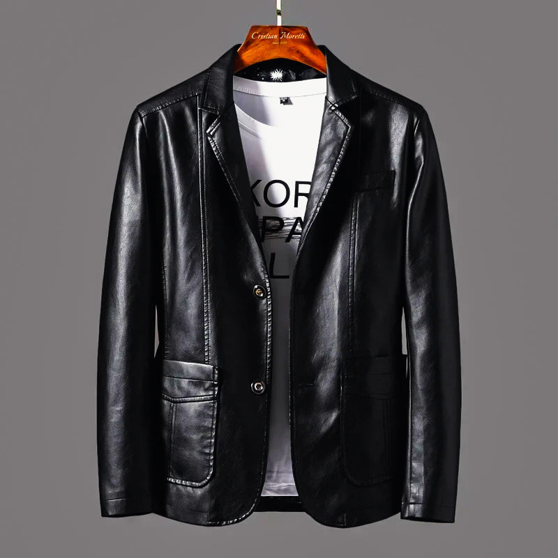 Joshua Regular Fit Blazer | Collared Button Front Blazer