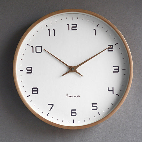 Minimalist Wooden Frame Wall Clock